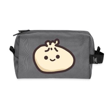 Sweet dumpling - Recycled Toiletry Zip Bag - anthracite - Front