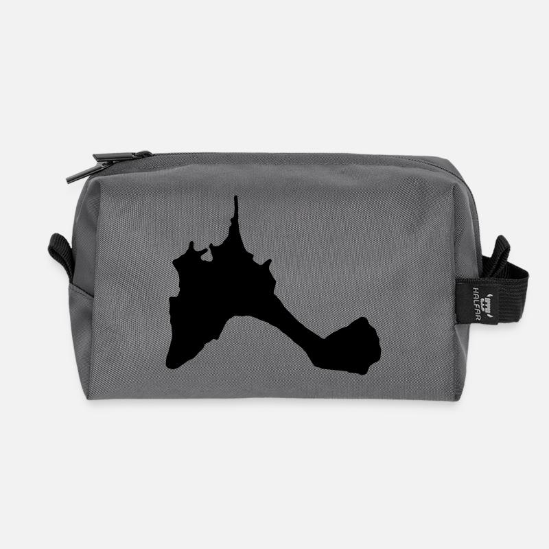 Formentera - Recycelte Kulturtasche - Anthrazit