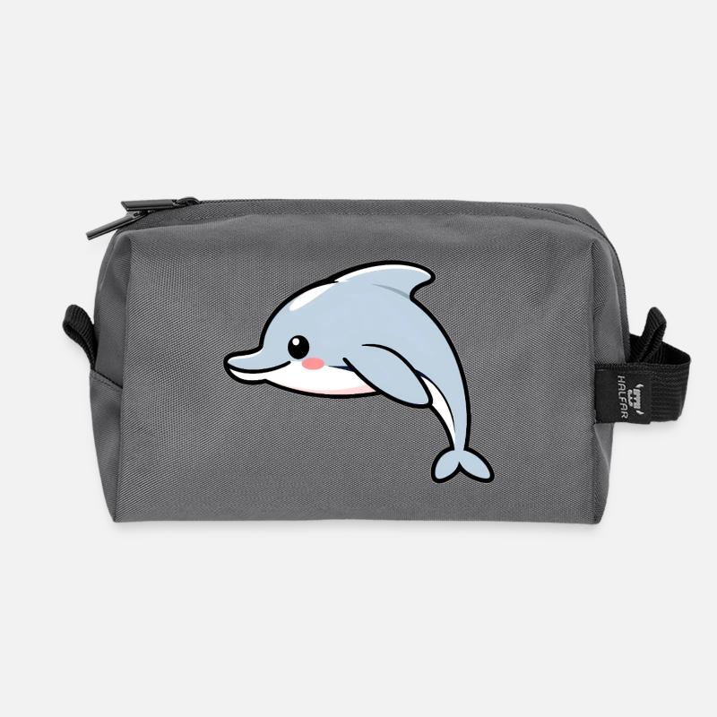 Delfin - Recycelte Kulturtasche - Anthrazit