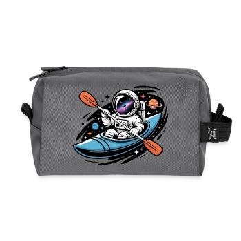 Astronauten-Kajak – Cooles Alien-Logo - Recycelte Kulturtasche - Anthrazit - Vorne