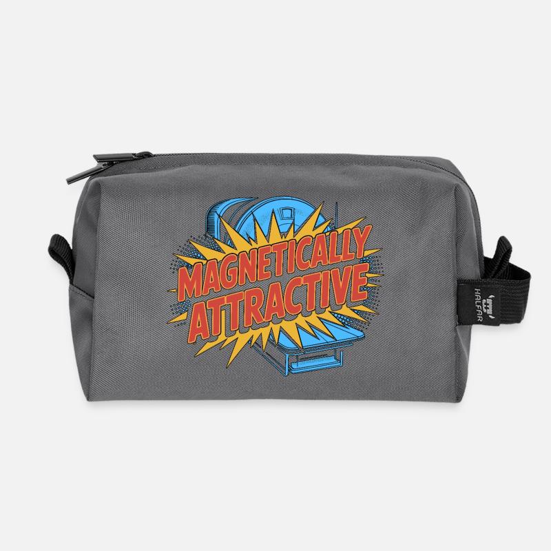 MRI Tech Magnetically Attractive MRI Technologist - Recycelte Kulturtasche - Anthrazit