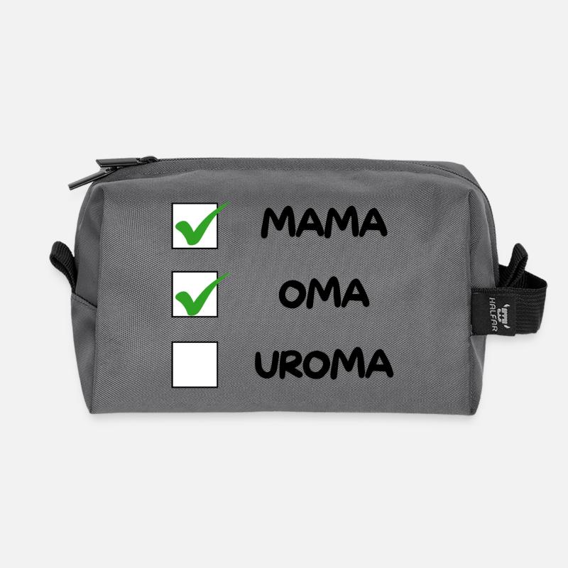 OMA Checkliste - Recycelte Kulturtasche - Anthrazit