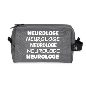 Neurologue professionnel - Trousse de toilette en tissu recyclé - anthracite - Devant