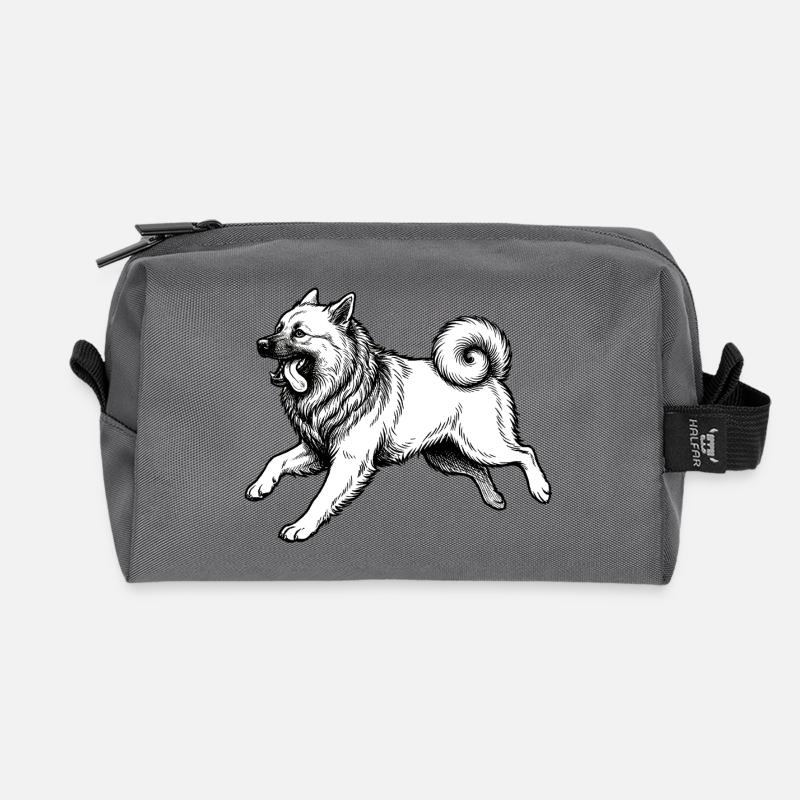 Eurasier | Bright - Recycled Toiletry Zip Bag - anthracite