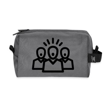 choir - Recycled Toiletry Zip Bag - anthracite - Front