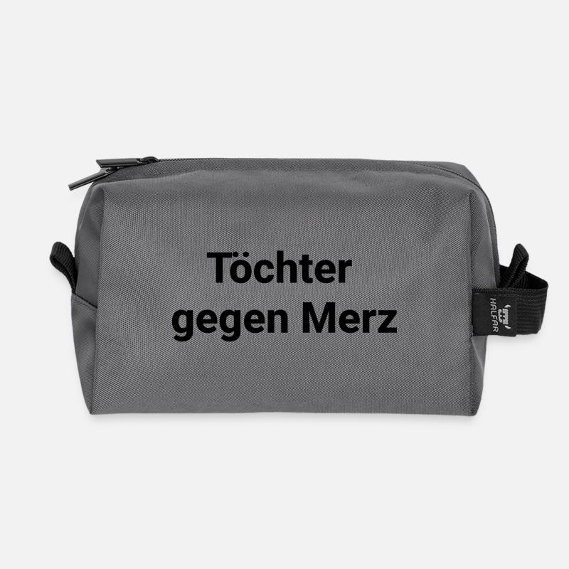 Tochter gegen Merz Stadtbild CDU - Recycelte Kulturtasche - Anthrazit