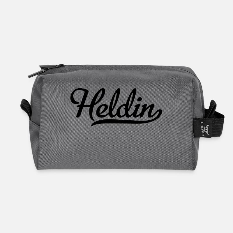 Heldin - Recycelte Kulturtasche - Anthrazit
