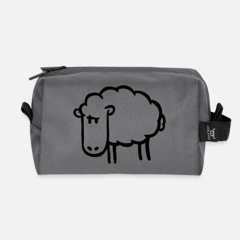 Schaf - Recycelte Kulturtasche - Anthrazit