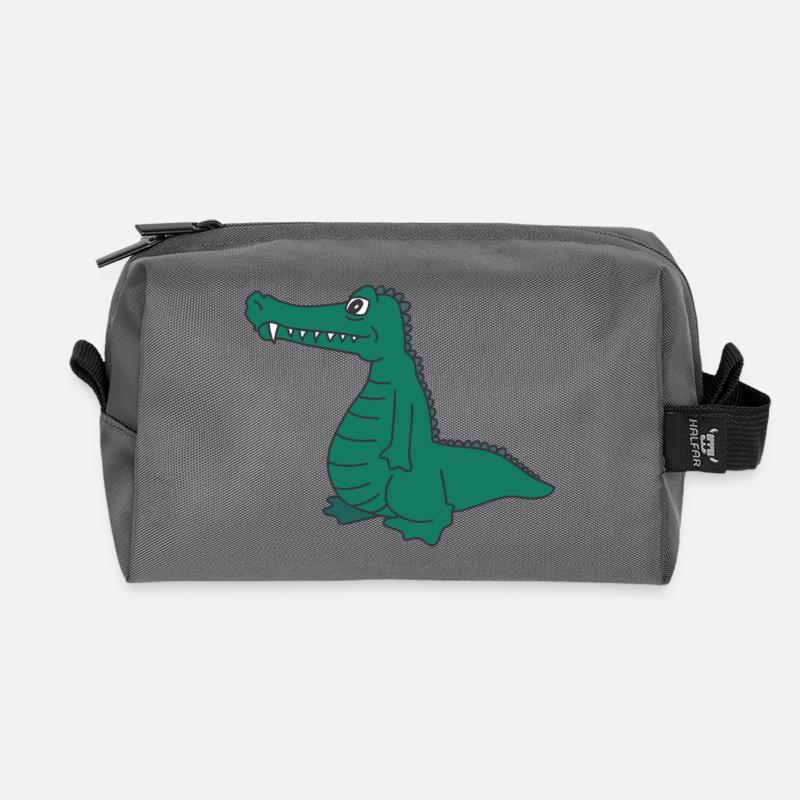 kroko 28 - Recycelte Kulturtasche - Anthrazit