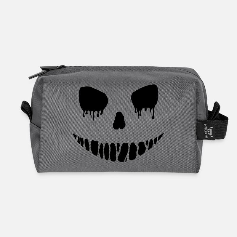 halloween - Recycelte Kulturtasche - Anthrazit