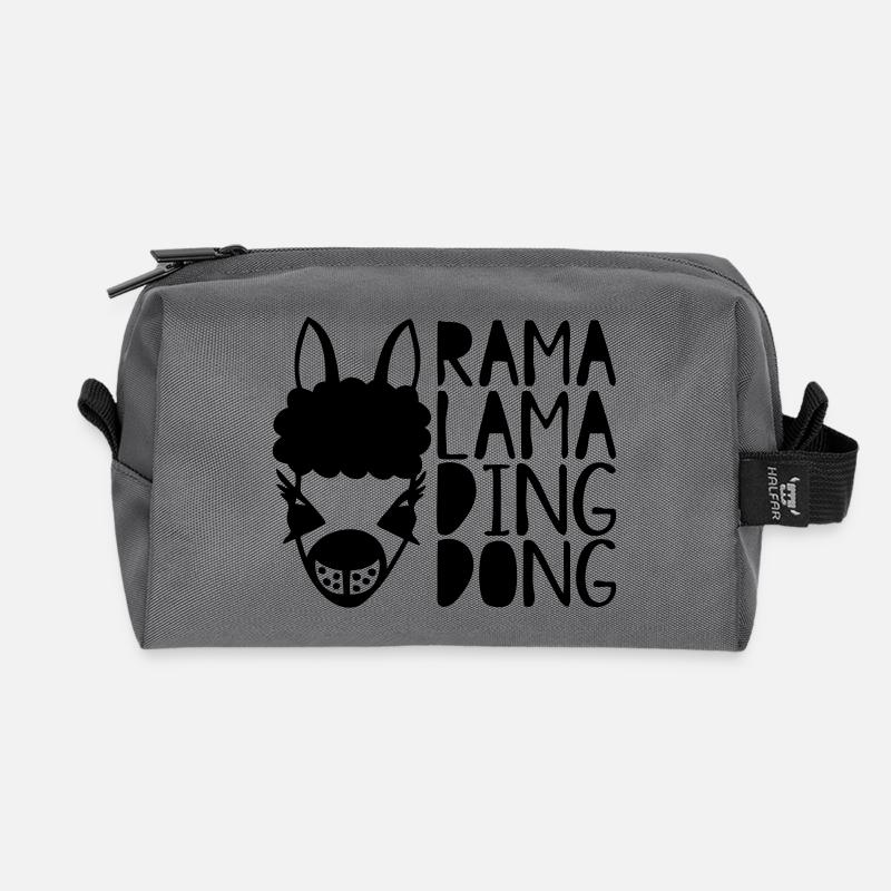 rama lama ding dong - Recycelte Kulturtasche - Anthrazit