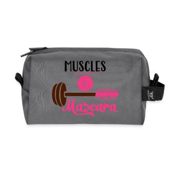 fitness - Recycled Toiletry Zip Bag - anthracite - Front