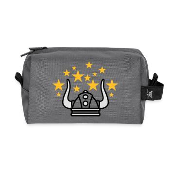 Casque de Viking - Trousse de toilette en tissu recyclé - anthracite - Devant