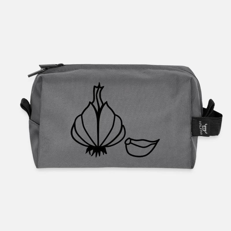 Knoblauch - Recycelte Kulturtasche - Anthrazit