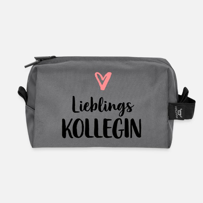Lieblings Kollegin Beruf Arbeit Freundschaft - Recycelte Kulturtasche - Anthrazit