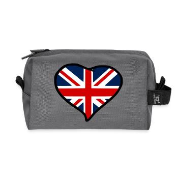 Union Jack - Trousse de toilette en tissu recyclé - anthracite - Devant