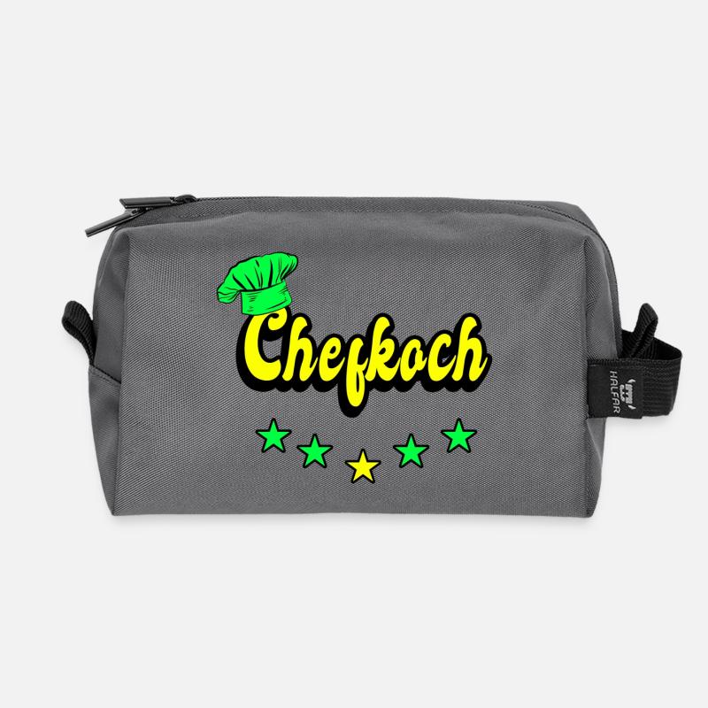 Chefkoch Design - Recycelte Kulturtasche - Anthrazit