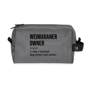 Weimaraner - Recycelte Kulturtasche - Anthrazit - Vorne
