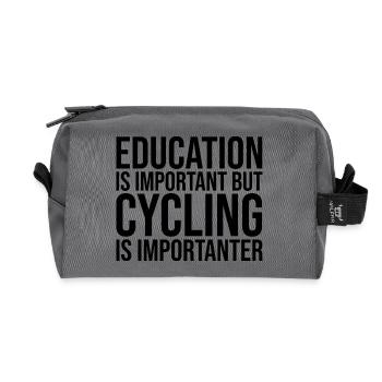 Radfahren - Recycelte Kulturtasche - Anthrazit - Vorne