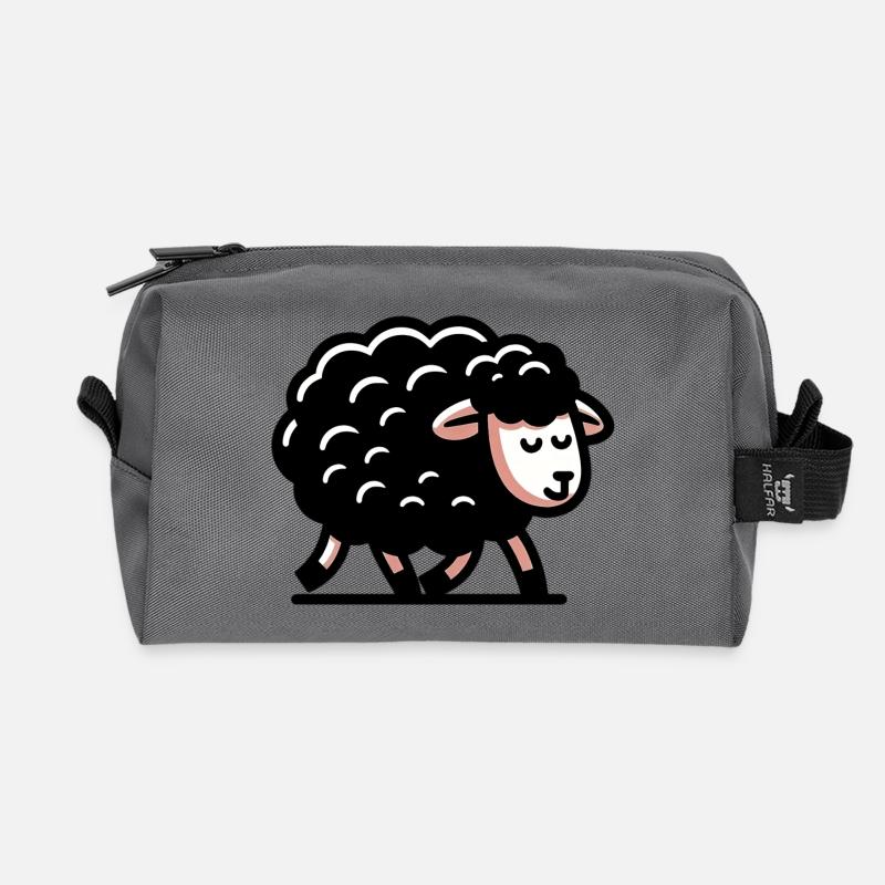 Schwarzes Schaf - Recycelte Kulturtasche - Anthrazit