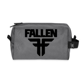 fallen - Recycled Toiletry Zip Bag - anthracite - Front