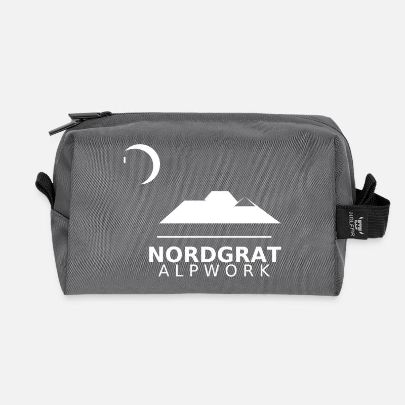 nordgrat alpwork - Recycelte Kulturtasche - Anthrazit
