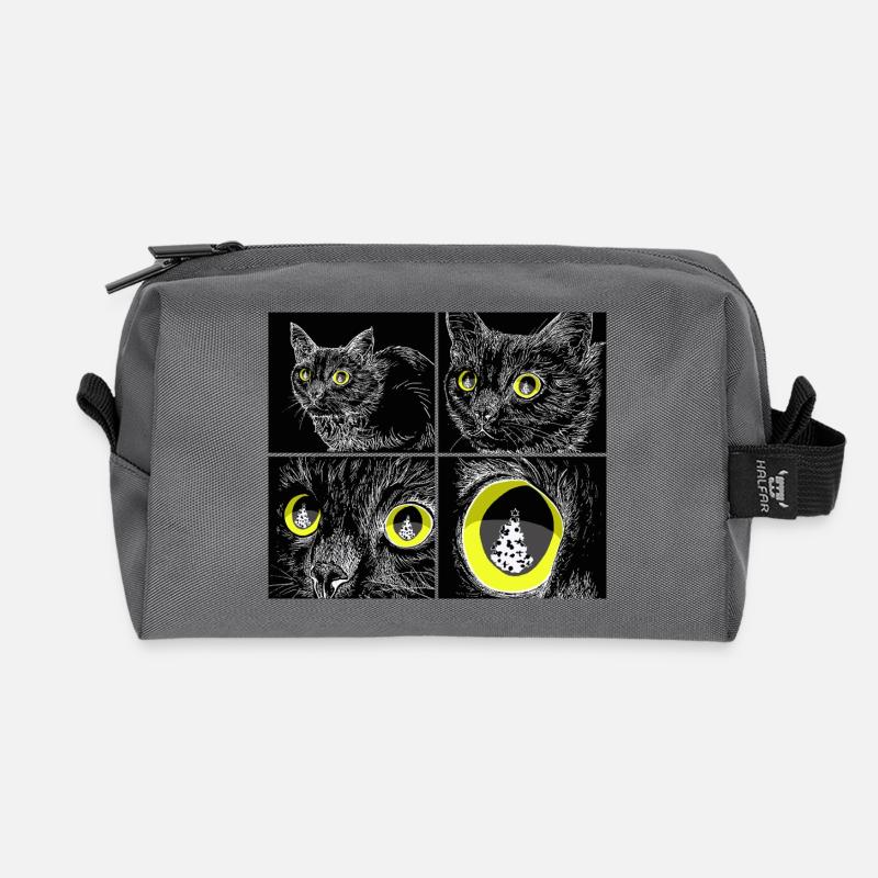 TARGET LOCKED - Recycled Toiletry Zip Bag - anthracite