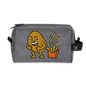 Potato Pooping - Recycelte Kulturtasche - Anthrazit - Vorne