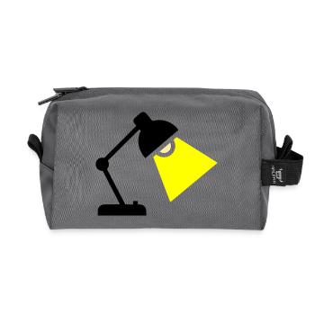 Schreibtischlampe Licht Idee - Recycelte Kulturtasche - Anthrazit - Vorne