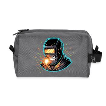 Schweißhelm Funkensturm - Recycelte Kulturtasche - Anthrazit - Vorne
