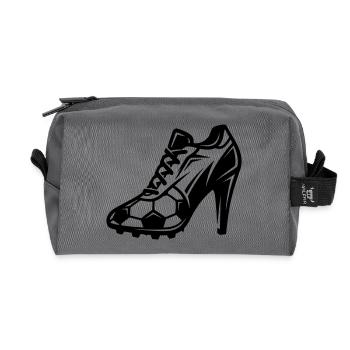 Women's Football Football Boots - Recycled Toiletry Zip Bag - anthracite - Front