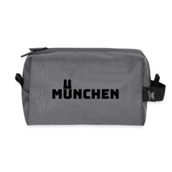 München Bayern Minga Stadt Bavaria Frauenkirche - Recycelte Kulturtasche - Anthrazit - Vorne