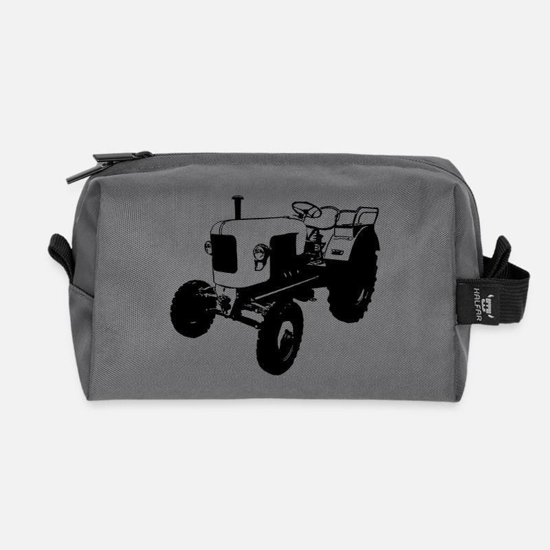 Traktor , Landmaschine , Trecker , Eicher (25) - Recycelte Kulturtasche - Anthrazit