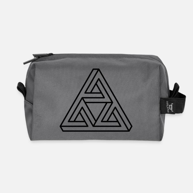 unmögliche Figur Escher Dreieck Geometrie Hipster - Recycelte Kulturtasche - Anthrazit
