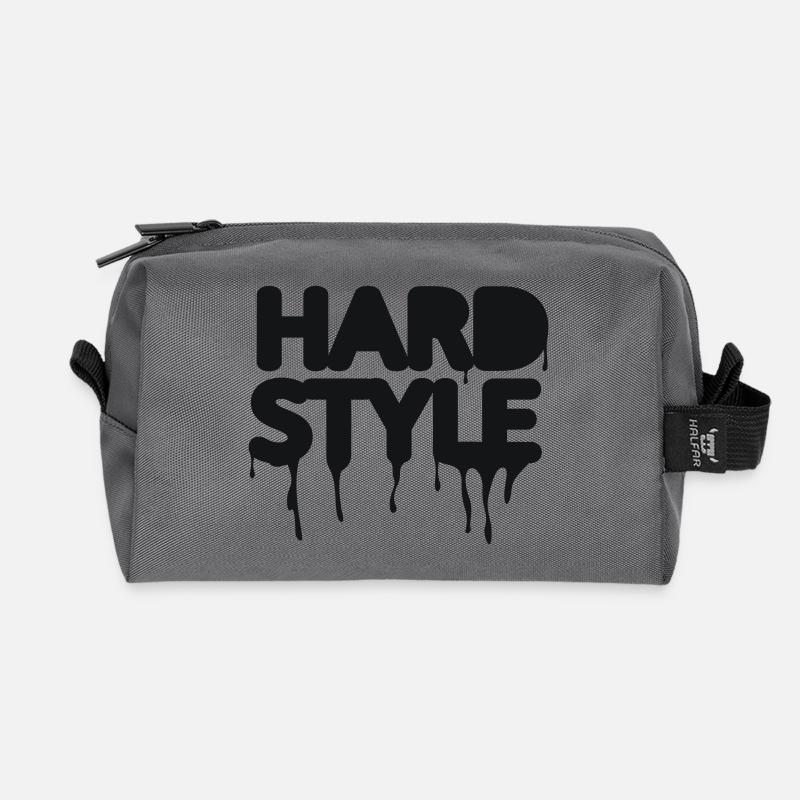 hardstyle techno music - Recycelte Kulturtasche - Anthrazit