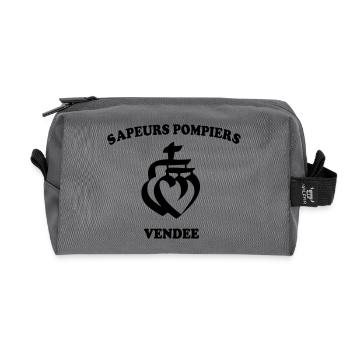 Pompier de vendée - Trousse de toilette en tissu recyclé - anthracite - Devant