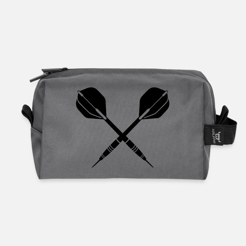 darts - Recycelte Kulturtasche - Anthrazit