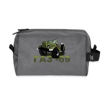 GAZ 69 - Recycled Toiletry Zip Bag - anthracite - Front