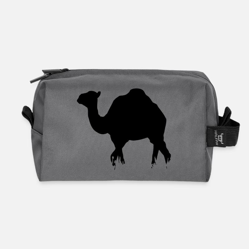Dromedar - Camel - Recycelte Kulturtasche - Anthrazit