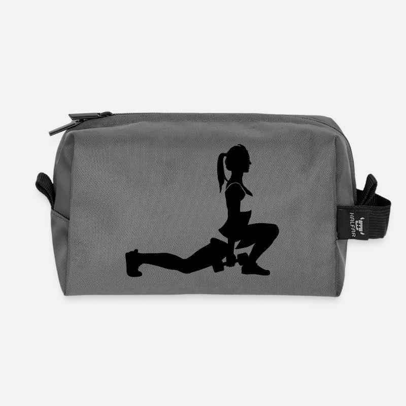 Fitness - Recycelte Kulturtasche - Anthrazit