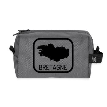 Bretagne / Breton / Bretonne / BZH / Breizh - Recycelte Kulturtasche - Anthrazit - Vorne