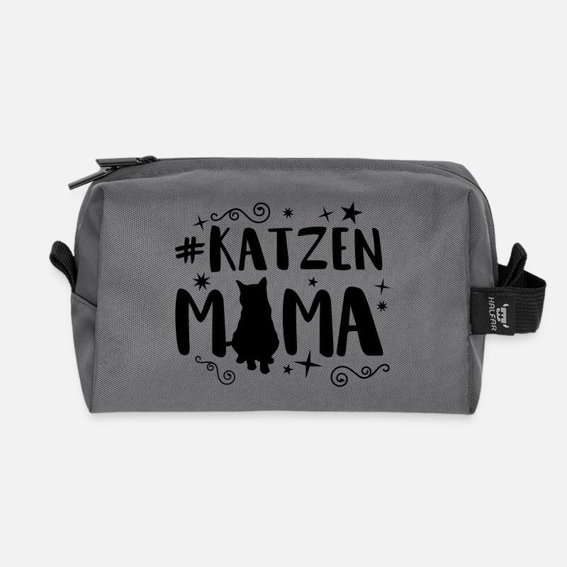katzen mama - Recycelte Kulturtasche - Anthrazit