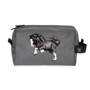 Puissance de cheval - Trousse de toilette en tissu recyclé - anthracite - Devant