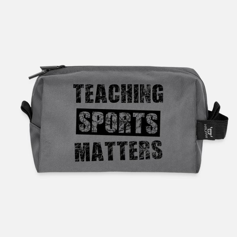 Sportlehrer - Recycelte Kulturtasche - Anthrazit