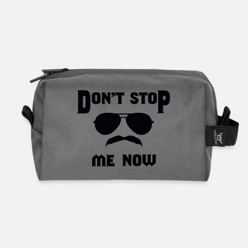 Don't stop me now, freddie Hommage - Recycelte Kulturtasche - Anthrazit