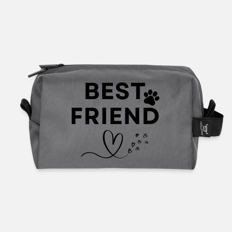 Best friend - Recycelte Kulturtasche - Anthrazit