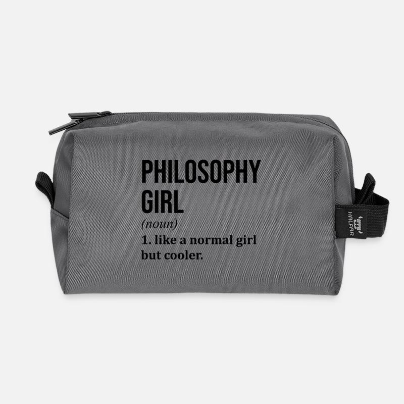 Philosophie - Recycelte Kulturtasche - Anthrazit
