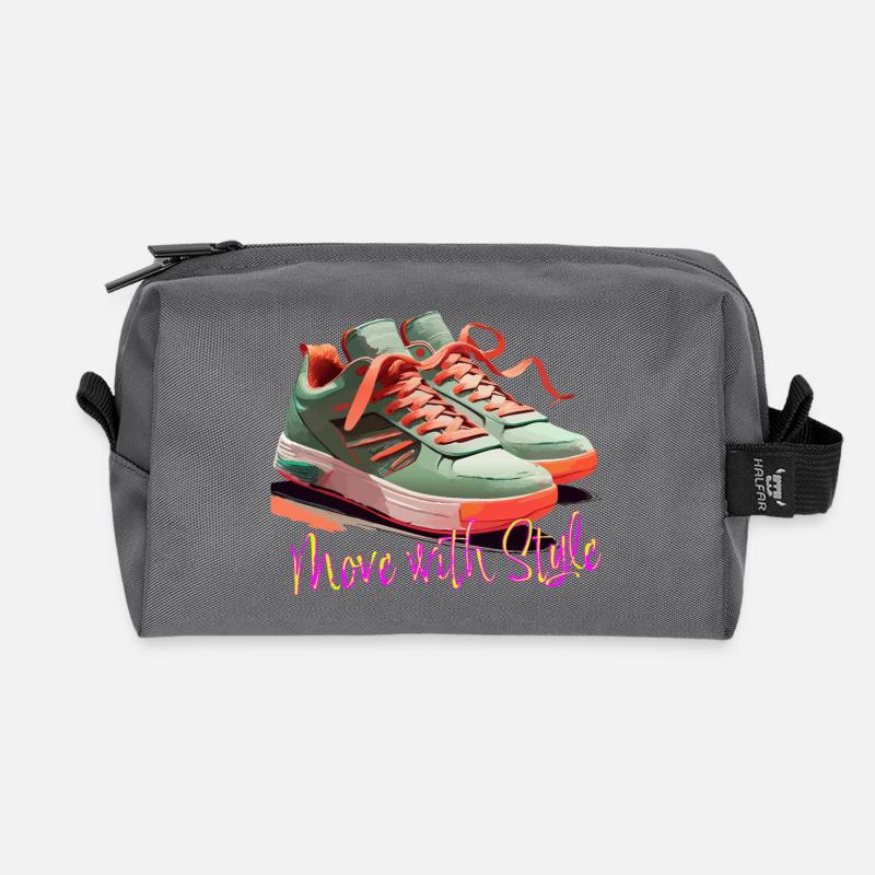Move with Style Sneakers - Recycelte Kulturtasche - Anthrazit