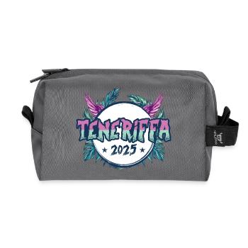 Jours fériés Tenerife 2025 - Trousse de toilette en tissu recyclé - anthracite - Devant