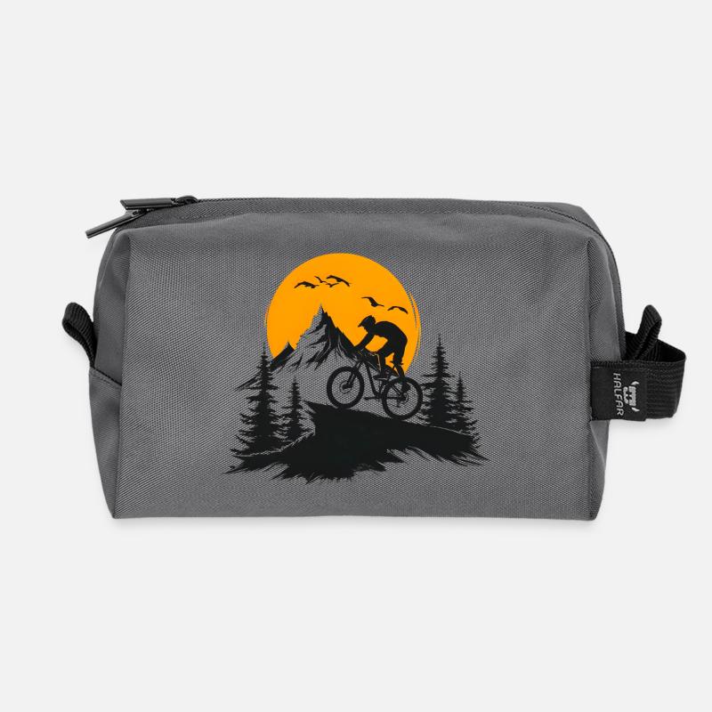Mountainbike - Recycelte Kulturtasche - Anthrazit